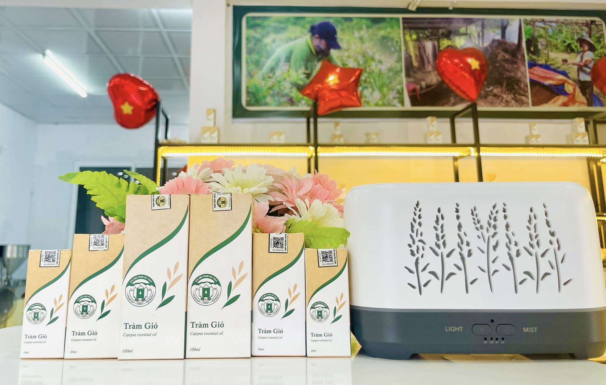 Tinh dầu tràm gió - Hợp Tác Xã Sản Xuất, Chế Biến, Dịch Vụ Dầu Tràm Xã Lộc Thủy